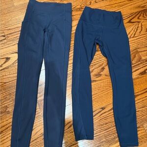 lululemon athletica Navy High-Rise Performance Leggings (Pair)